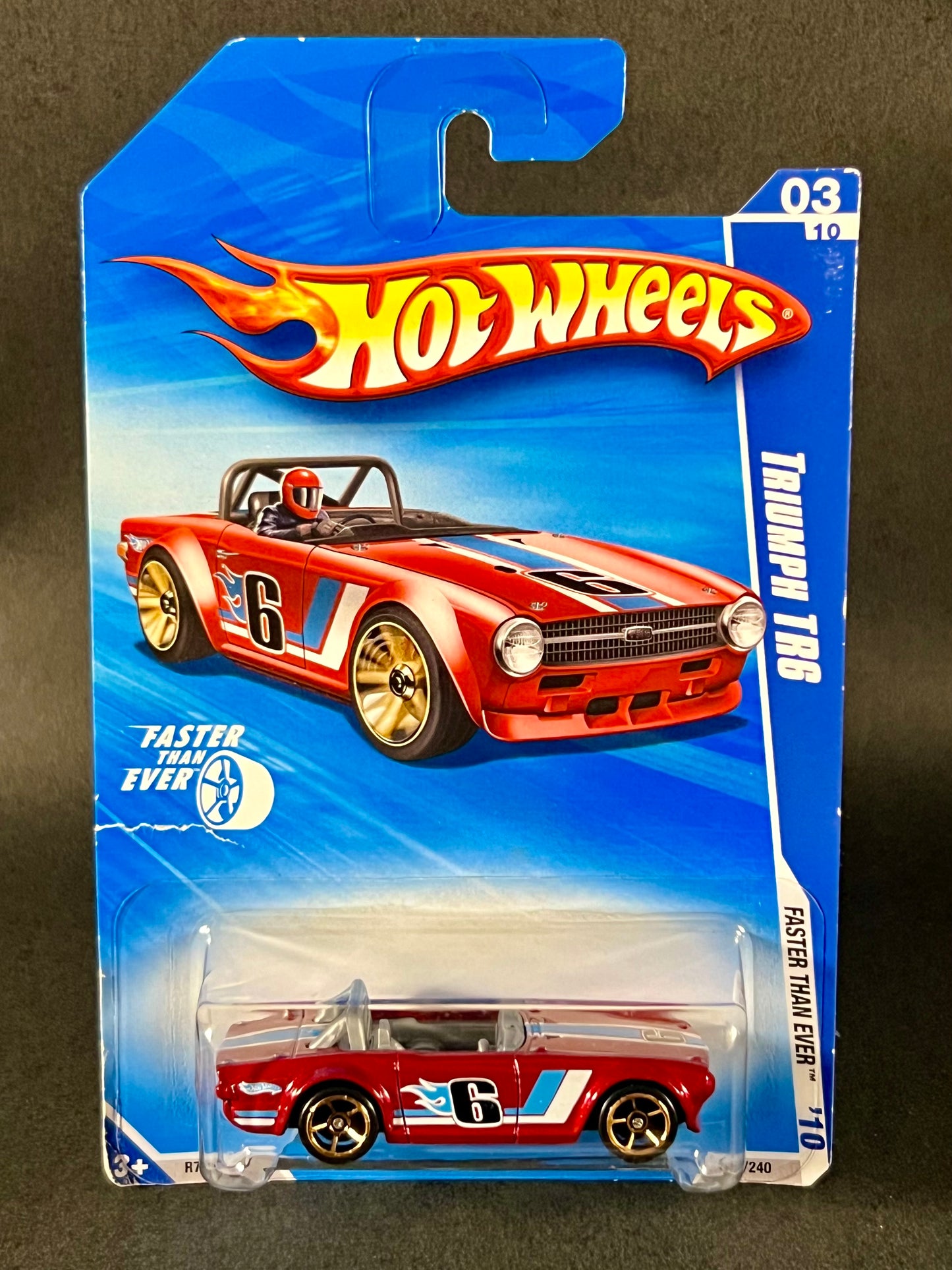 Hot Wheels Faster Than Ever '10 03/10 #131 Triumph TR6 Red