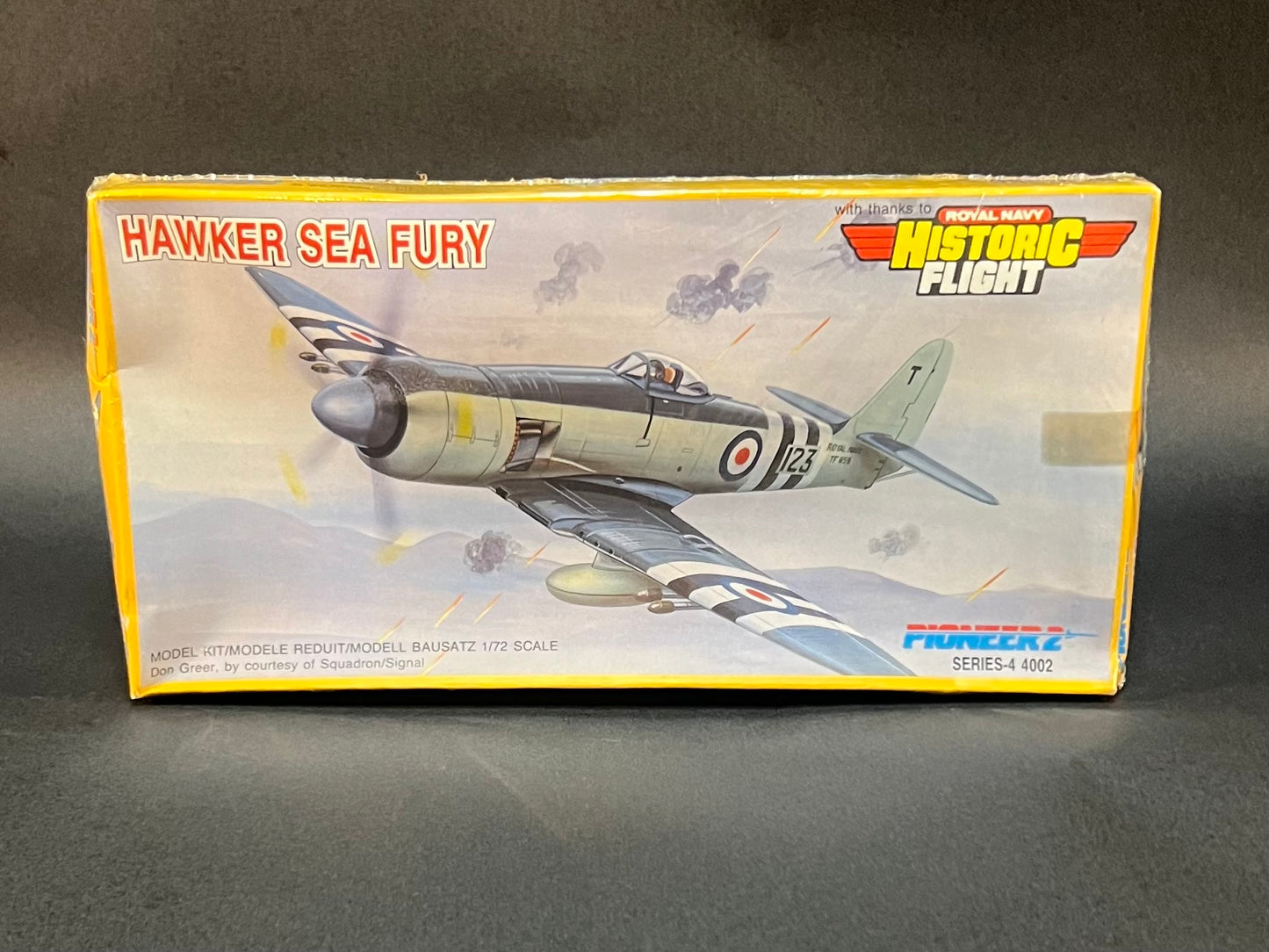 1988 Pioneer 2 Model Kit 4002 1:72 Scale Hawker Sea Fury