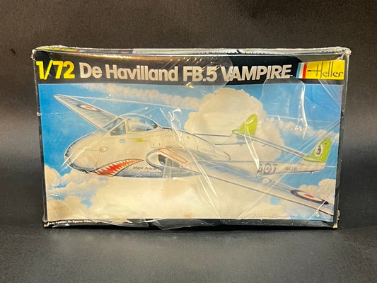 Heller Model Kit 283 1:72 Scale De Havilland FB.5 Vampire