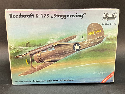 Sword Model Kit SW72010 1:72 Scale BeechCraft D-17S "Staggerwing"