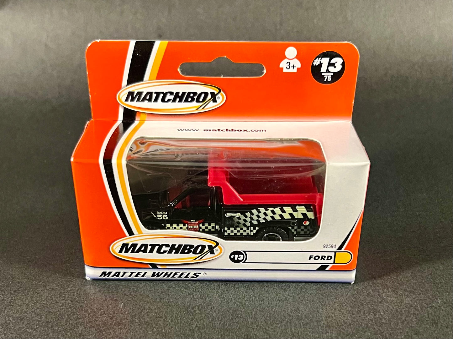 Matchbox #13 Ford Dump Truck, Black