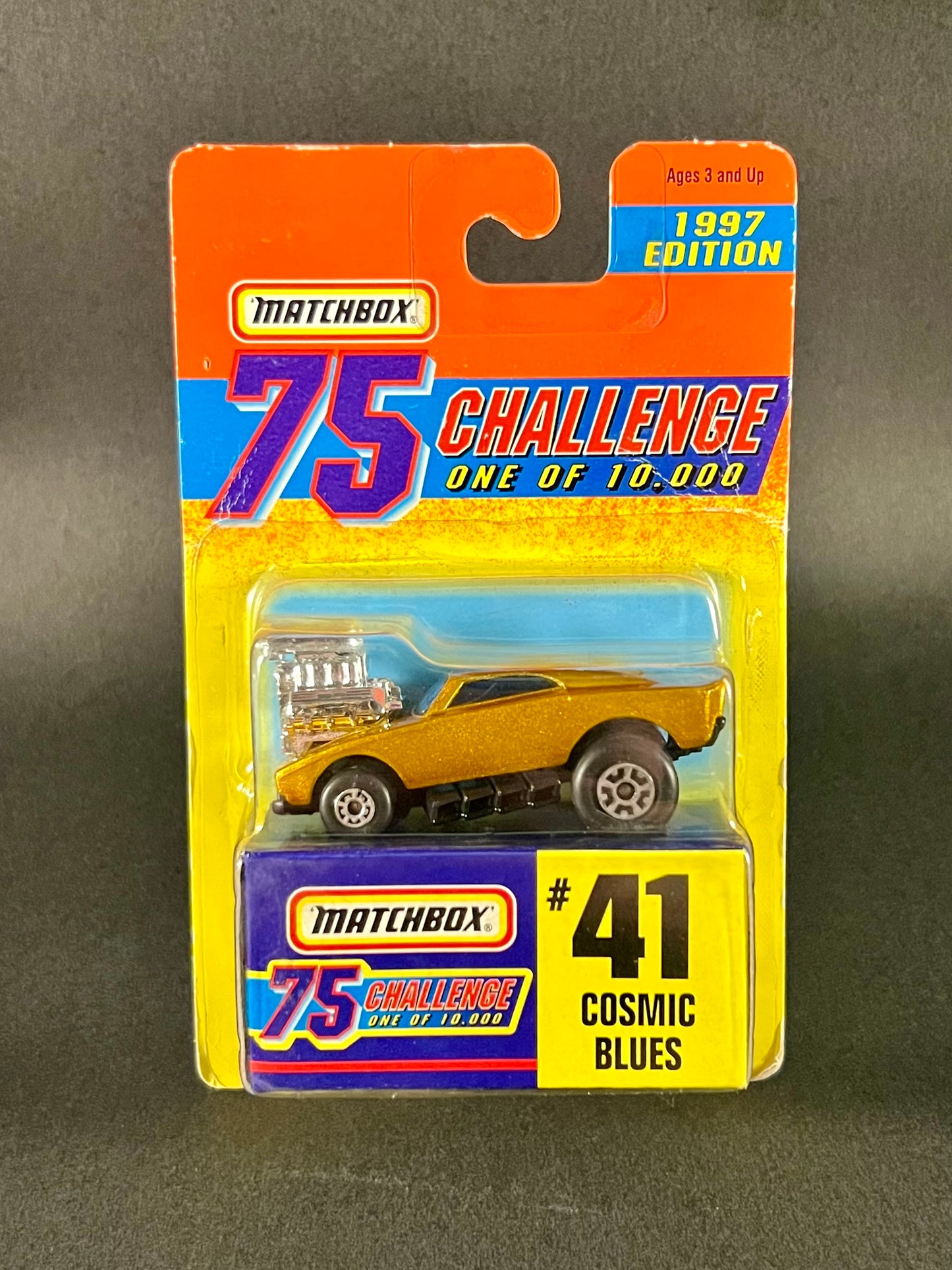 Matchbox 75 Challenge 1997 Edition #41 Cosmic Blues, Gold