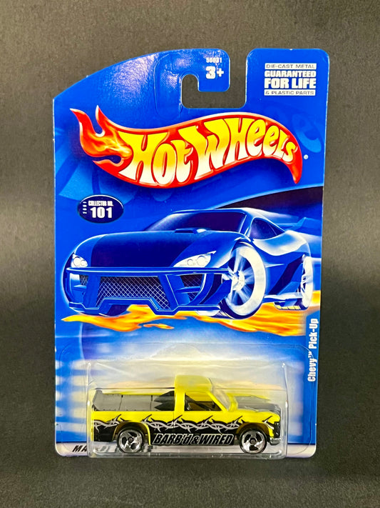 Hot Wheels 2001 #101 Chevy Pick-Up, Yellow