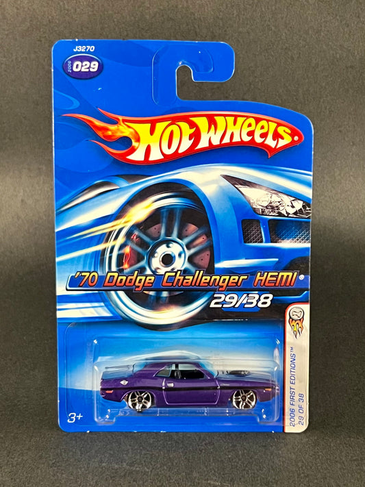 Hot Wheels #029 2006 First Editions '70 Dodge Challenger HEMI, Purple