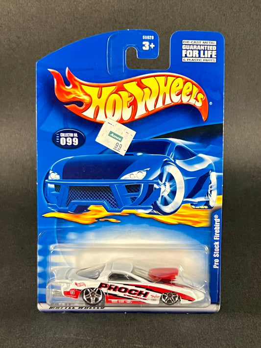 Hot Wheels 2001 #099 Pro Stock Firebird, White