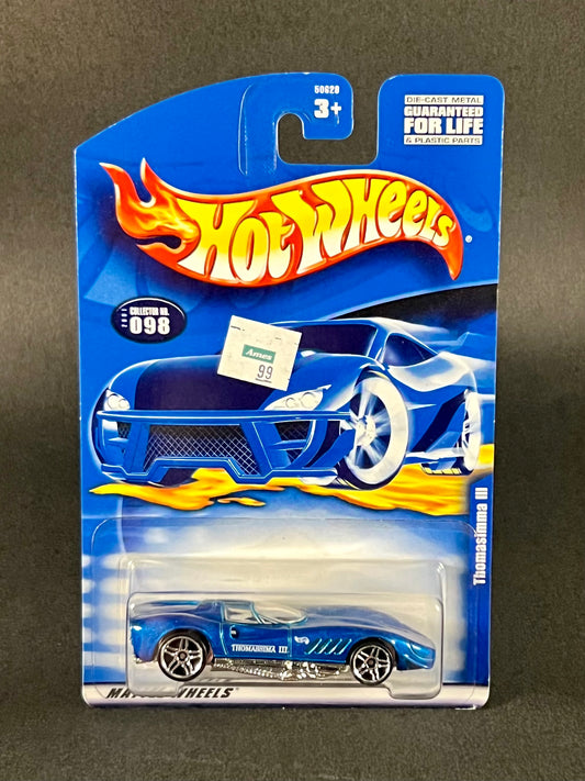 Hot Wheels 2001 #098 Thomasimma III, Blue