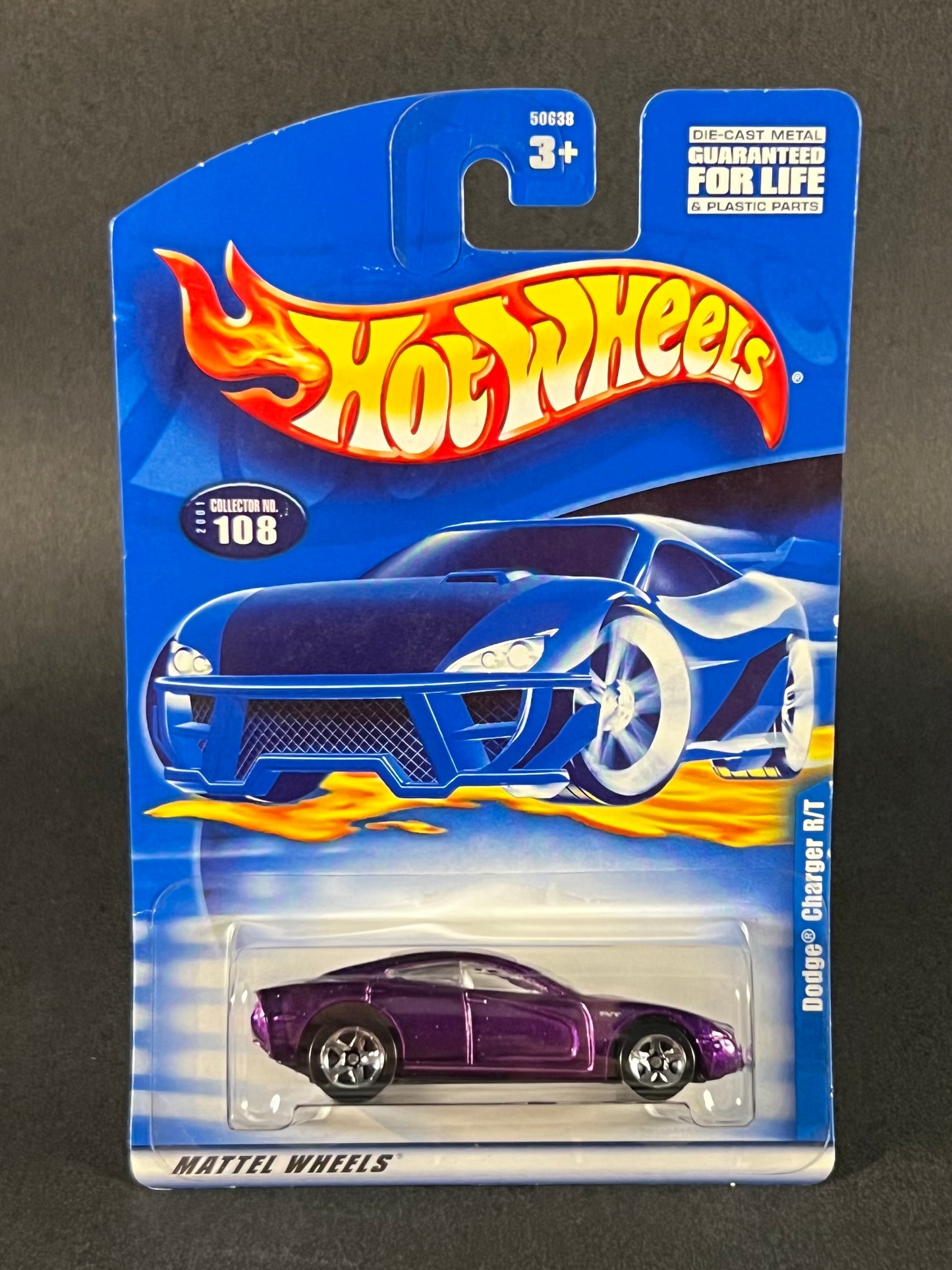 Hot Wheels 2001 #108 Dodge Charger R/T, Purple