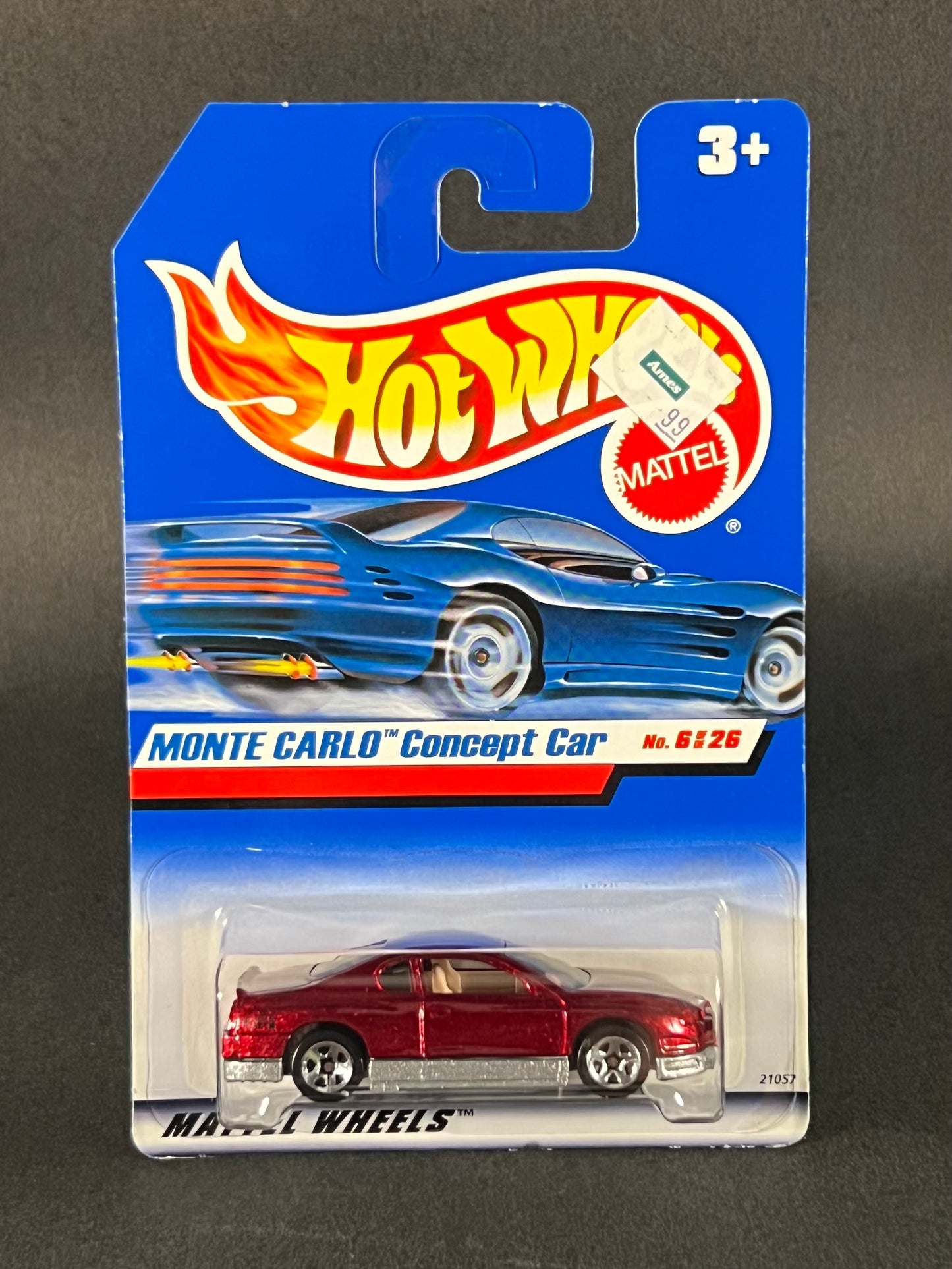 Hot Wheels #910 1999 First Editions Monte Carlo Concept Car, Red *Missing Series