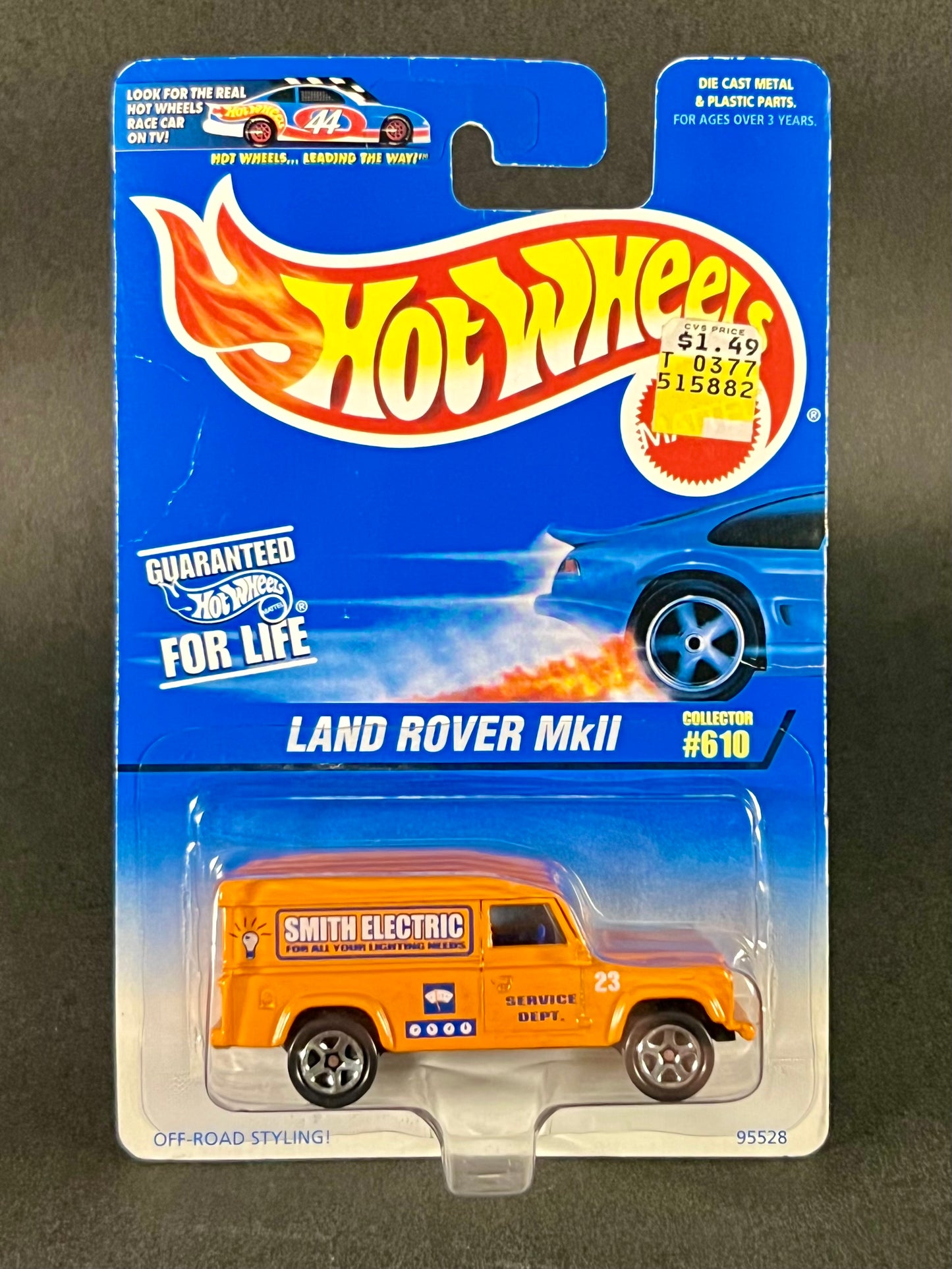 Hot Wheels 1996 #610 Land Rover MkII, Orange