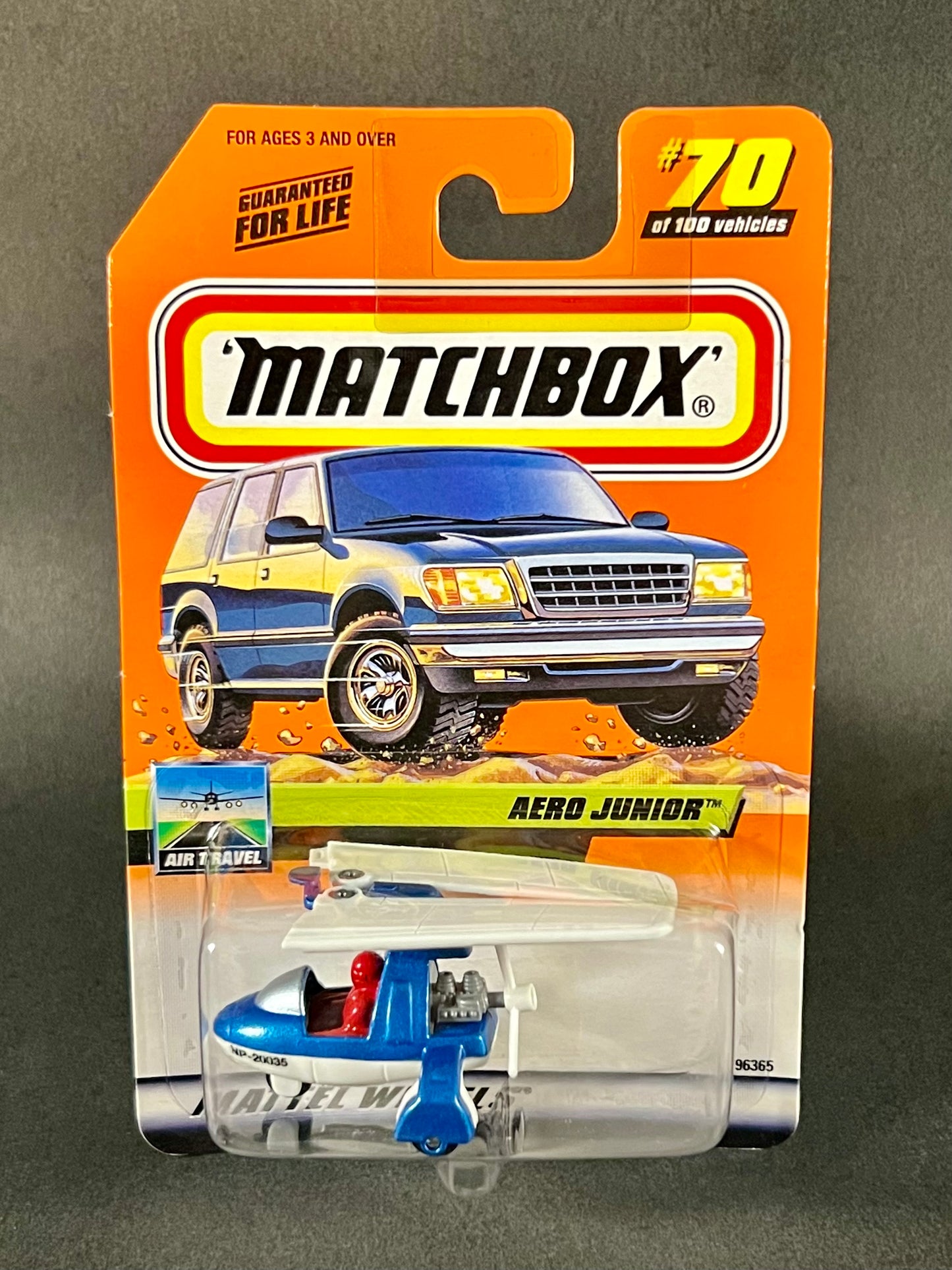 Matchbox 2000 Air Travel Series #70 Aero Junior, Blue and White