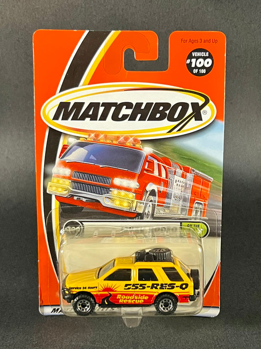 Matchbox 2000 On The Road Again #100 Isuzu Rodeo, Yellow