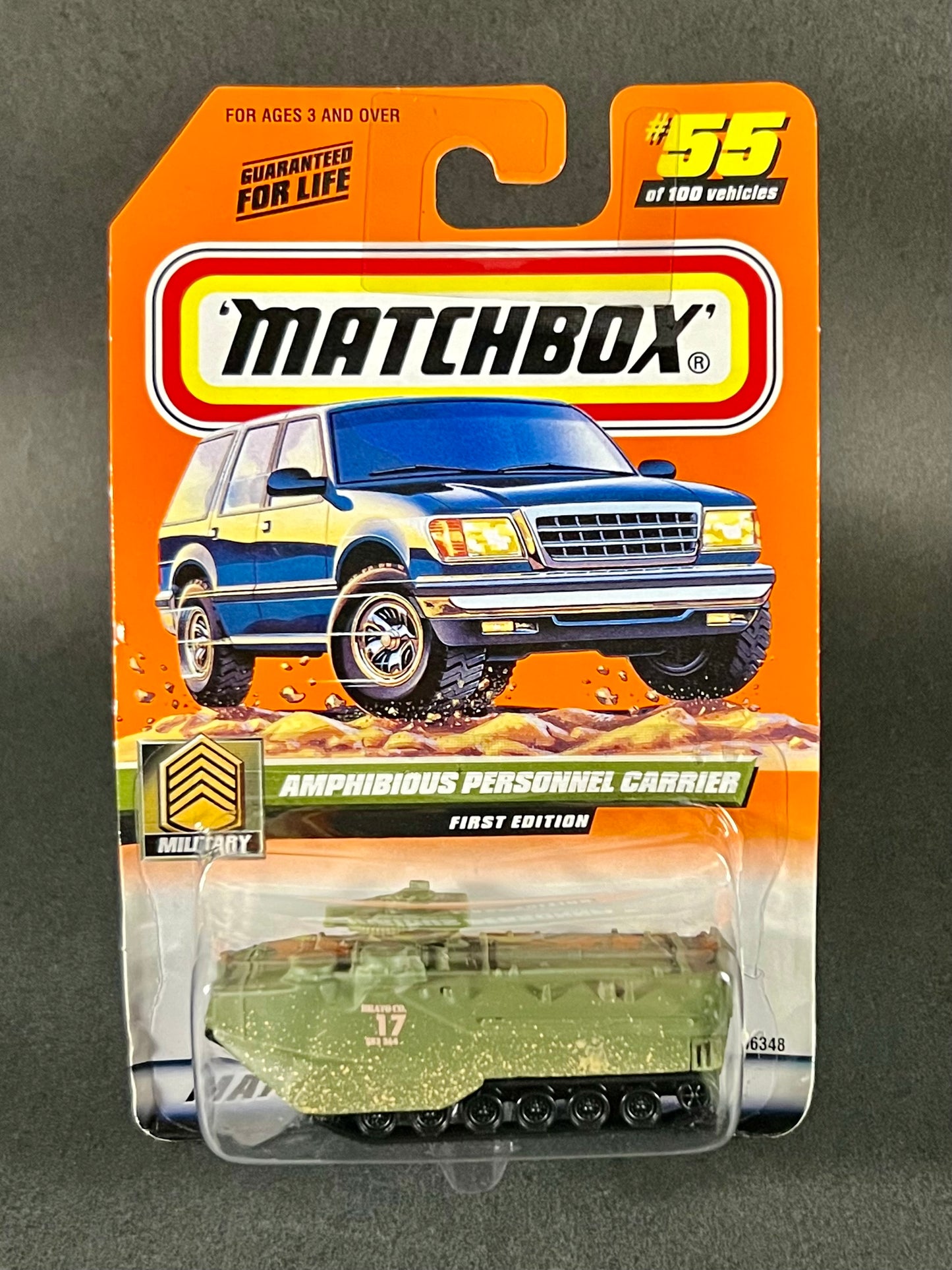 Matchbox 2000 Military #55 Amphibious Personnel Carrier First Edition, Green