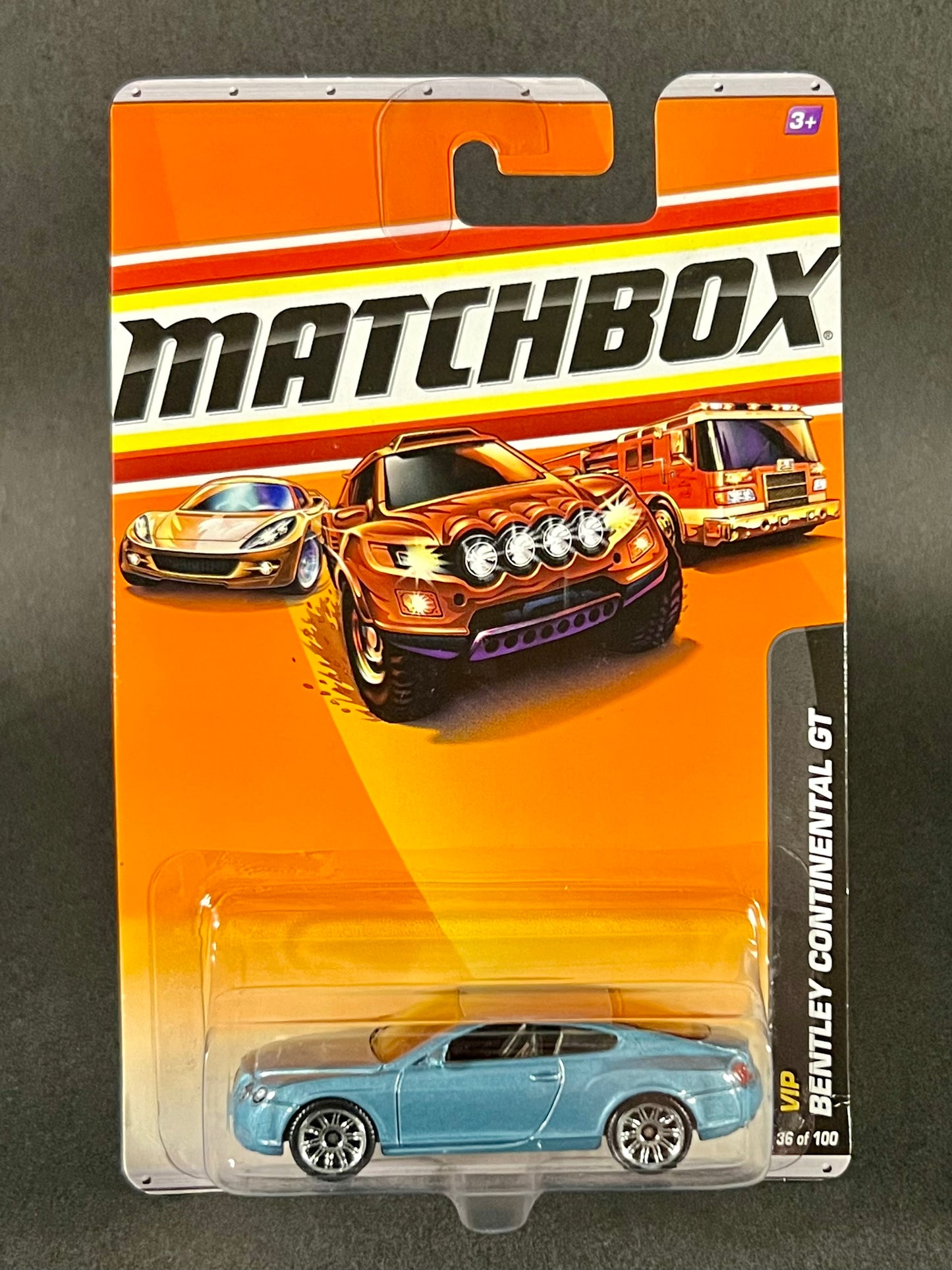 Matchbox 2009 VIP #36 Bentley Continental GT, Blue