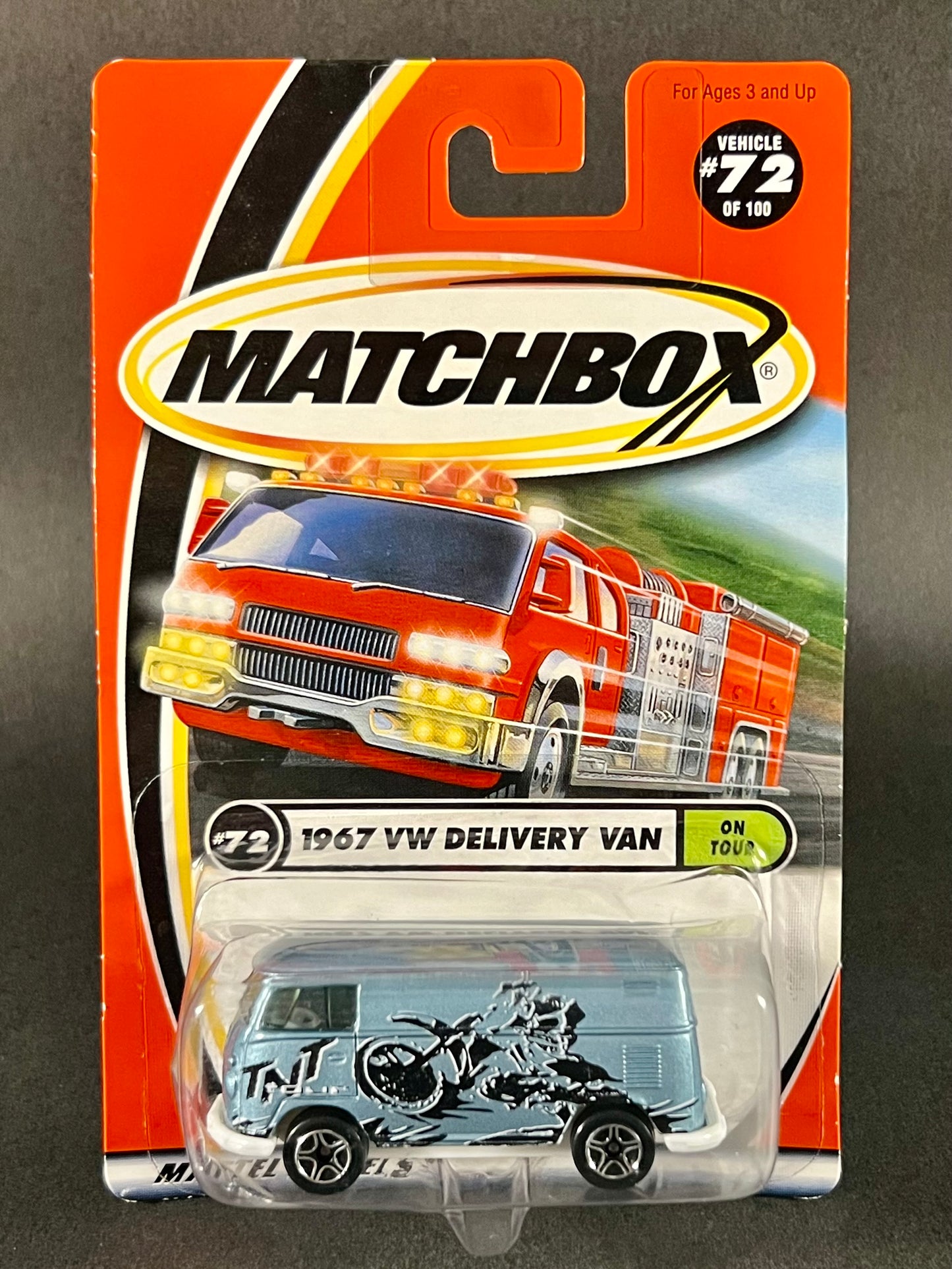 Matchbox 2000 On Tour #72 1967 VW Delivery Van, Blue