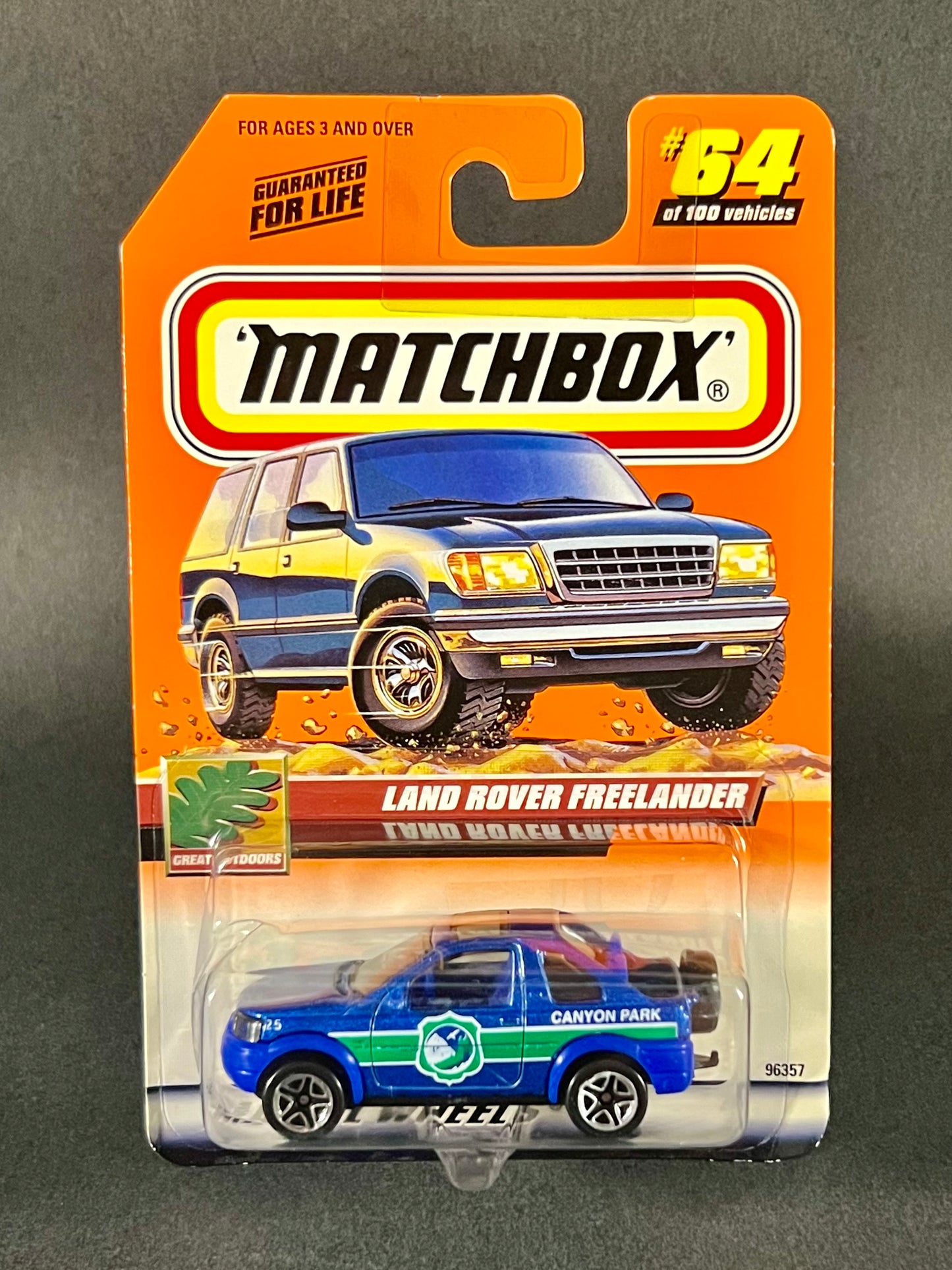 Matchbox 2000 Great Outdoors #64 Land Rover Freelander, Blue