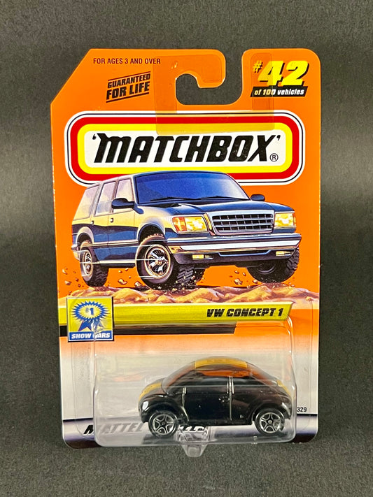 Matchbox 2000 #1 Show Cars #42 VW Concept 1, Black