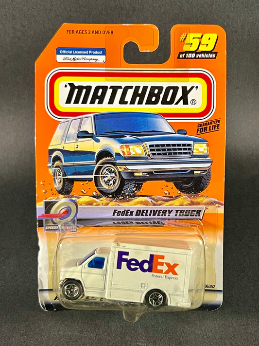 Matchbox 2000 Speedy Delivery #59 FedEx Delivery Truck, White