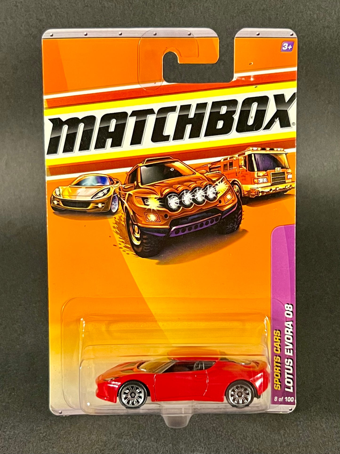 Matchbox 2009 Sports Cars #8 Lotus Evora 08, Red