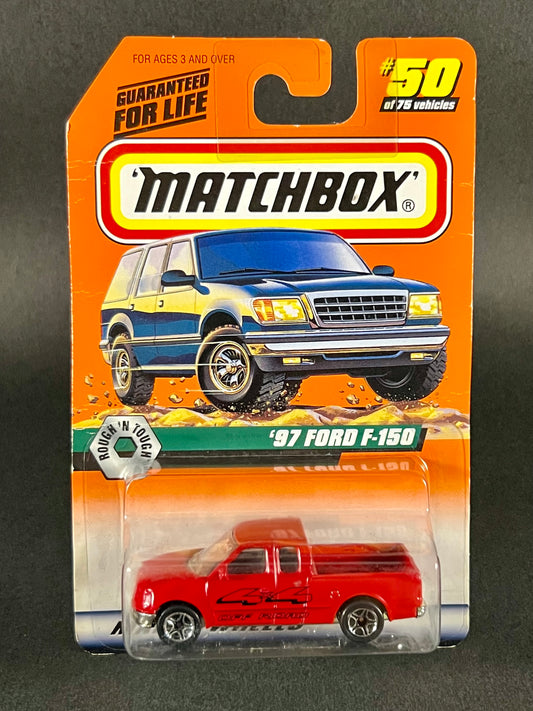 Matchbox 1998 Rough 'N Tough #50 '97 Ford F-150, Red