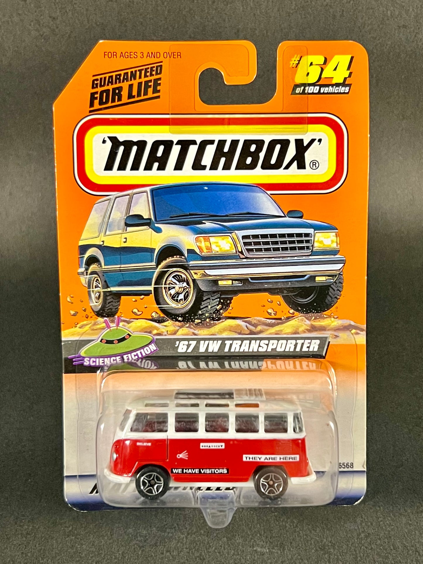 Matchbox 1999 Science Fiction #64 '67 VW Transporter, Red