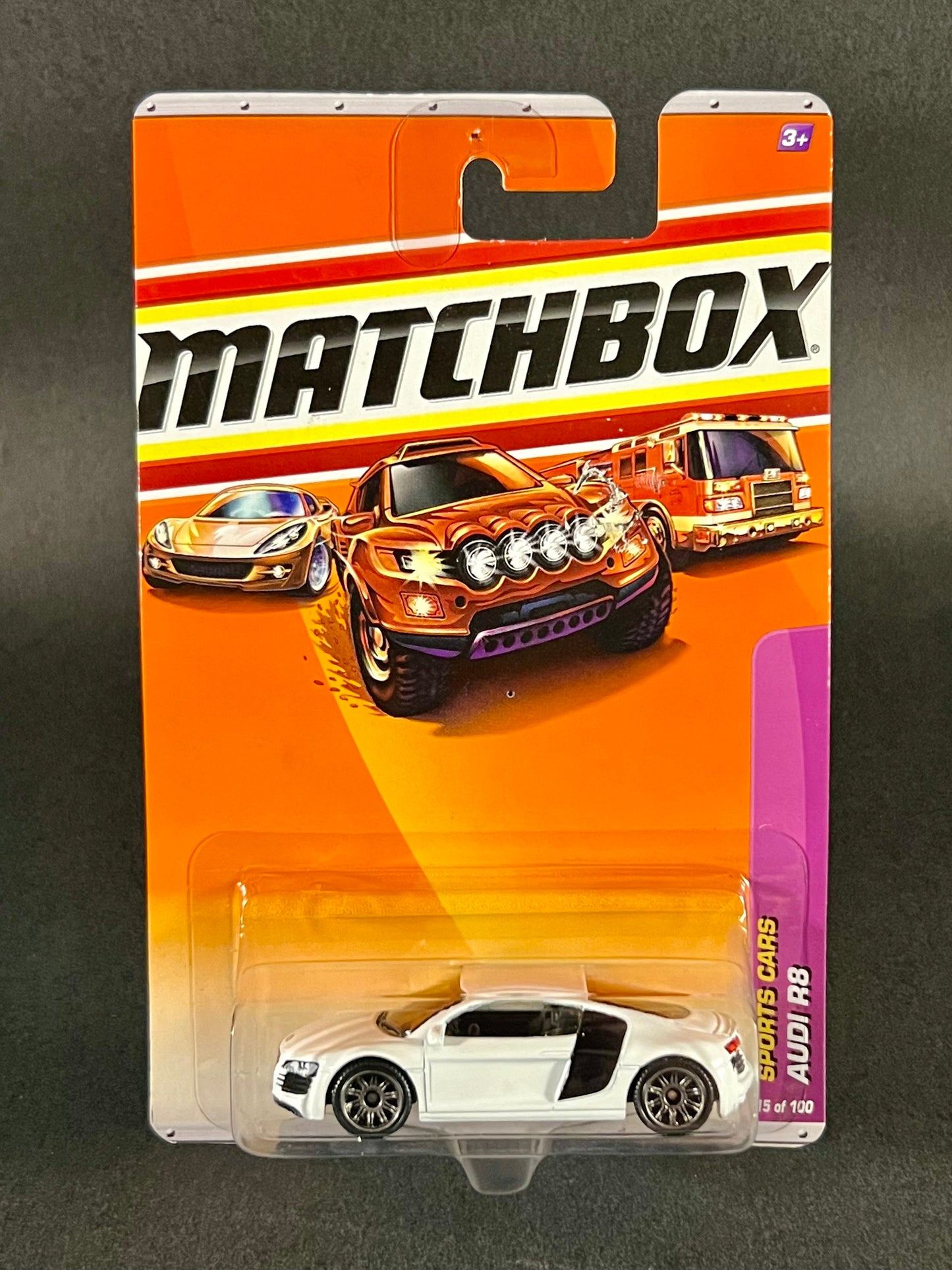 Matchbox 2009 Sports Cars #15 Audi R8, White