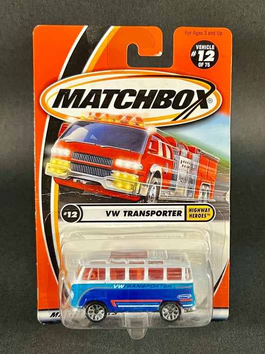 Matchbox 2001 Highway Heroes #12 VW Transporter, Blue