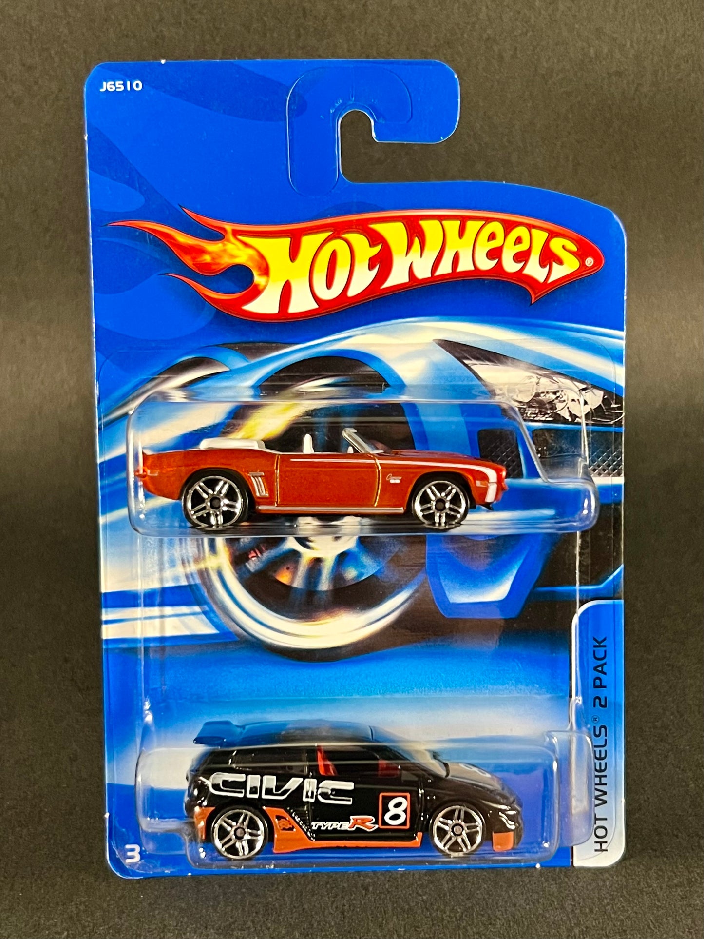 Hot Wheels 2006 2-Pack '69 Camaro & Honda Civic