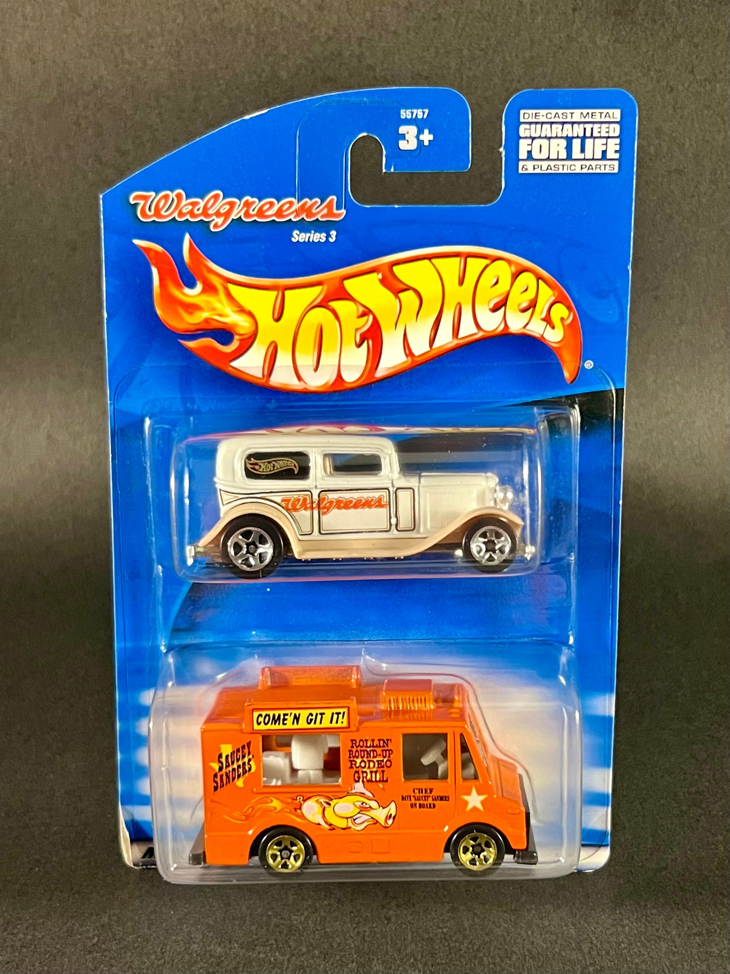 Hot Wheels 2001 Walgreens 2-Pack Series 3 '32 Ford Delivery & Food Truck