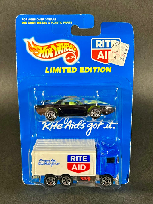 Hot Wheels 1997 Rite Aid 2-Pack Pontiac Banshee & HiWay Hauler