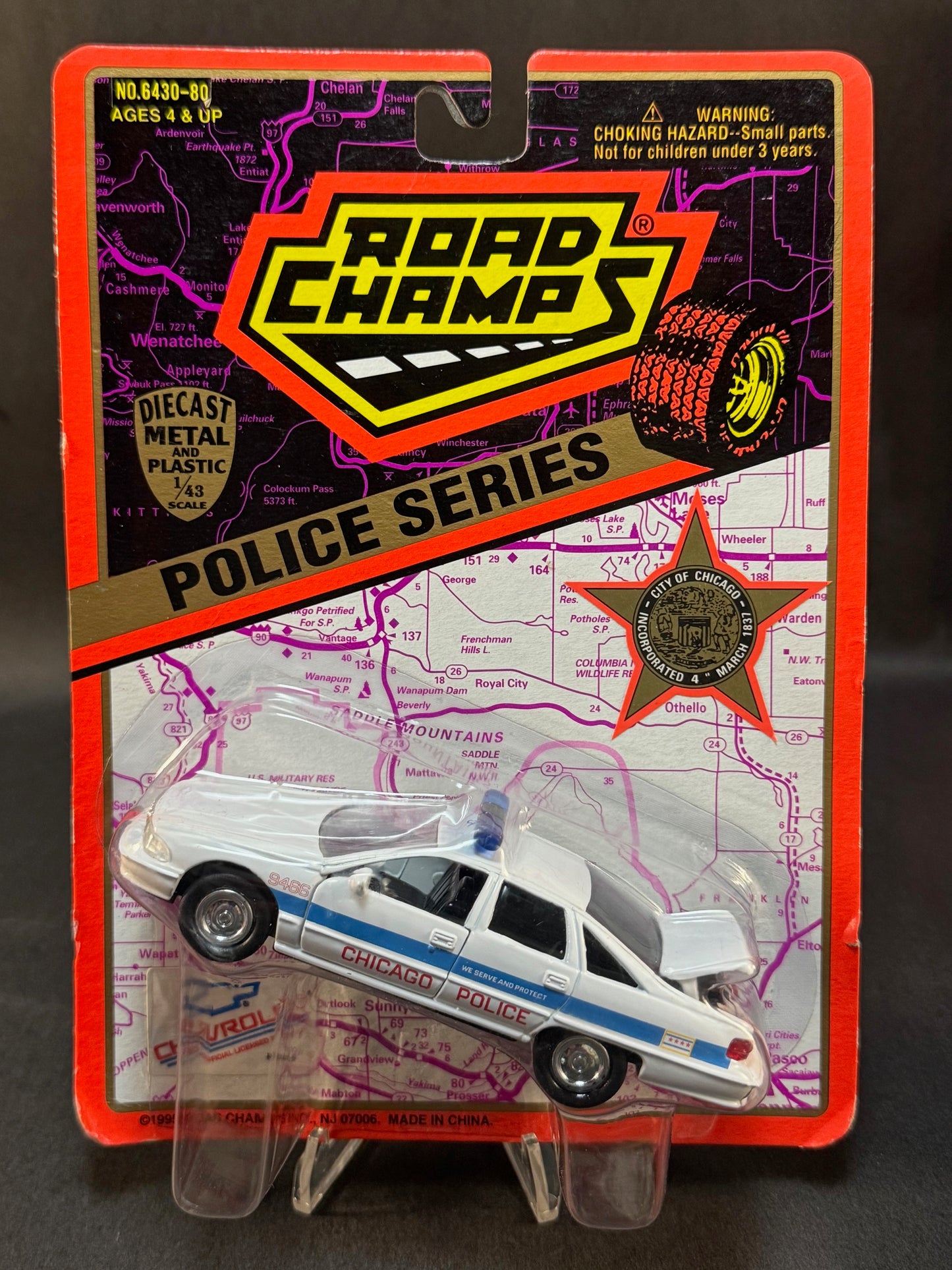 1995 Road Champs State Police Collector's Series Chicago Police, White