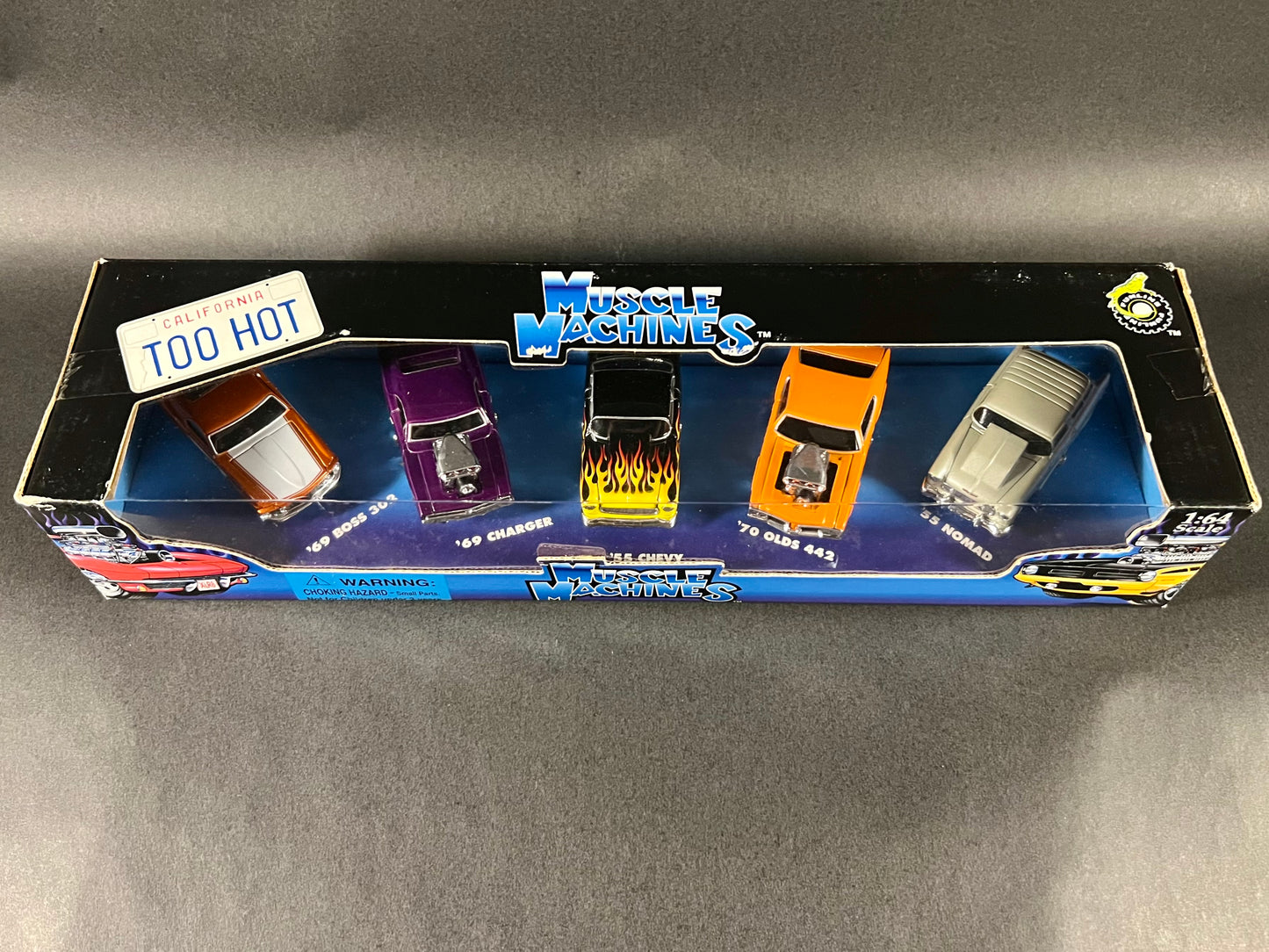 2005 Muscle Machines California Too Hot 5 Car Set (Version 4)