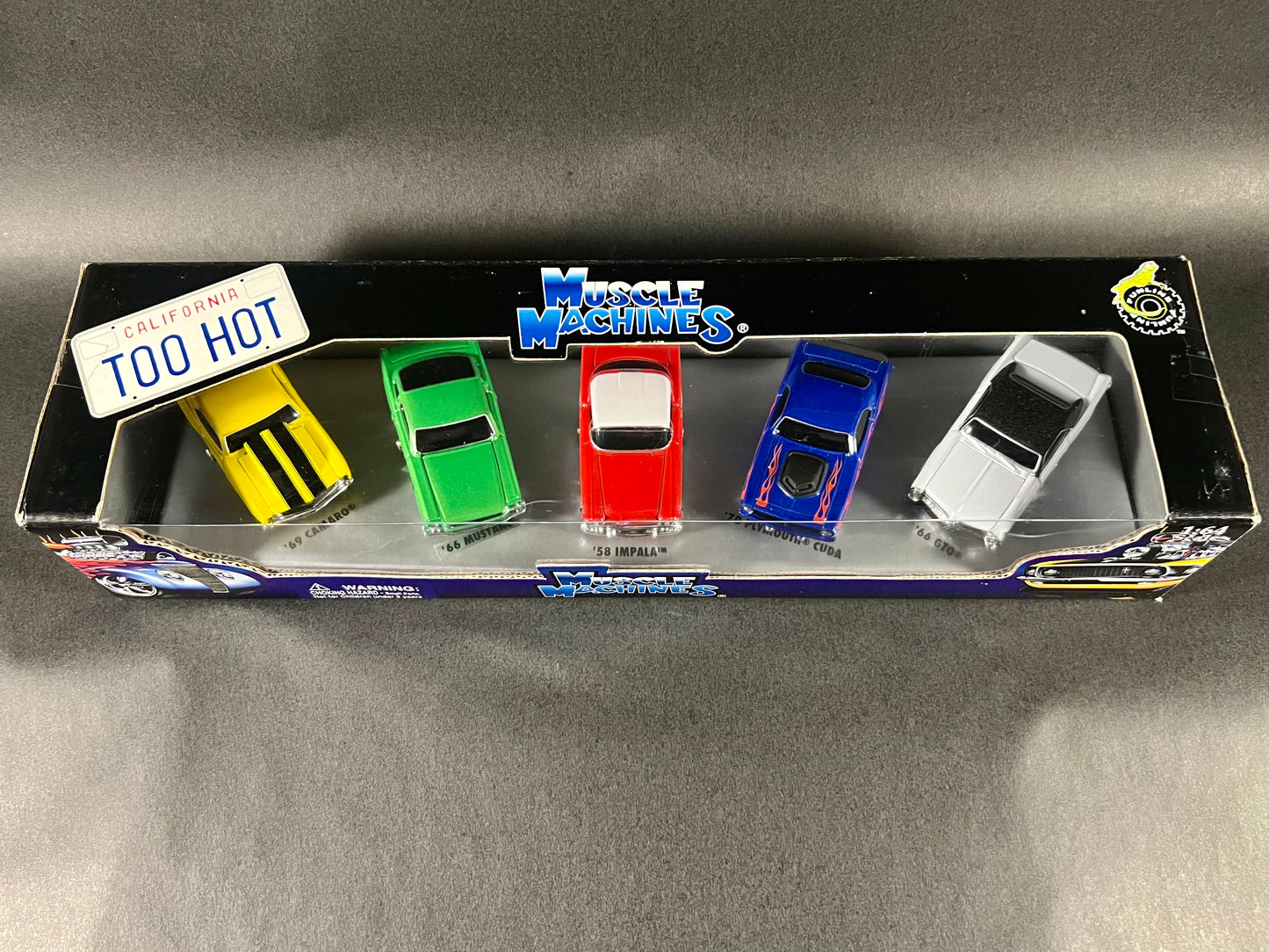 Muscle Machines California Too Hot 5 Car Set (Version 6)