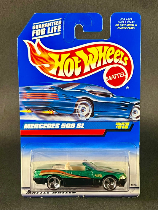 Hot Wheels 1997 #815 Mercedes 500 SL, Green