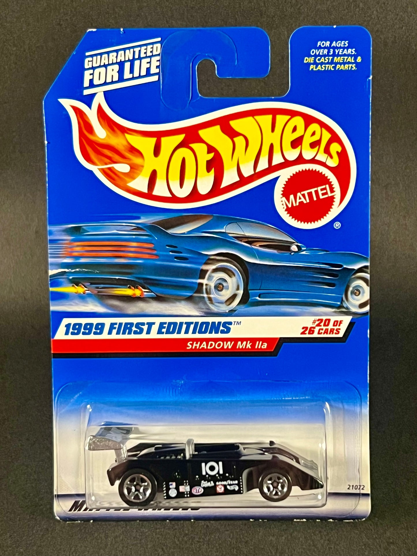 Hot Wheels 1999 First Editions #20 Shadow Jet Mk IIa, Black