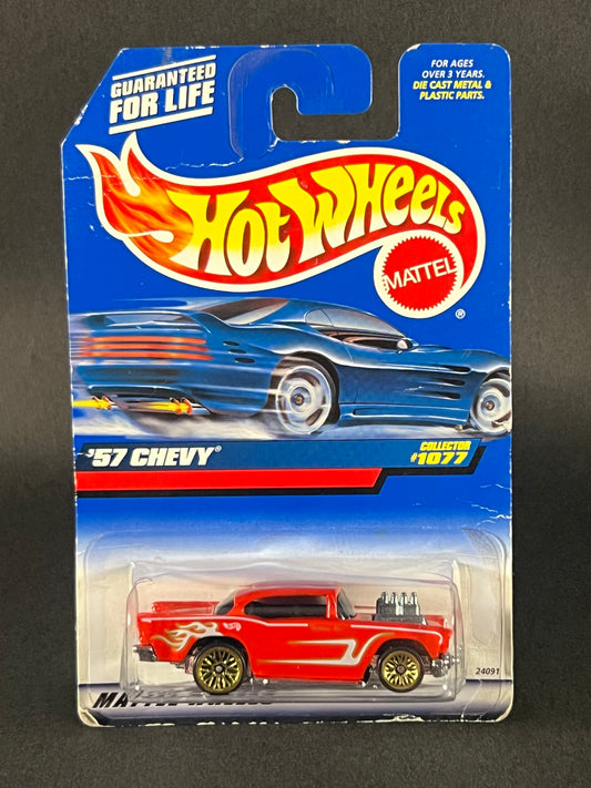 Hot Wheels 1998 #1077 '57 Chevy, Red