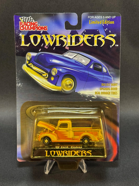 1999 Racing Champions Lowriders '40 Ford Pickup, Yellow *Yellow Blister