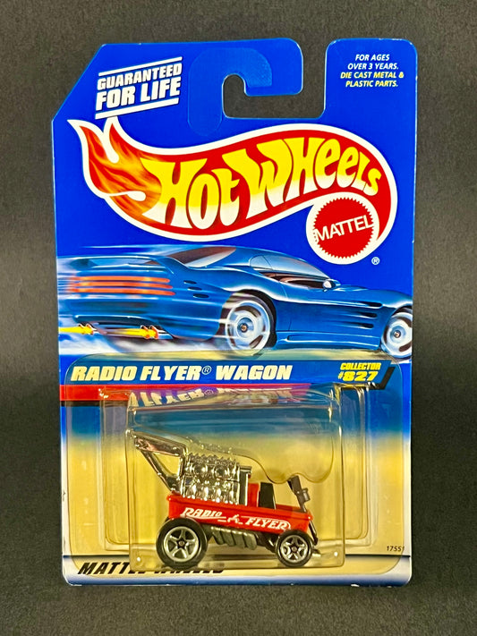 Hot Wheels 1997 #827 Radio Flyer Wagon, Red