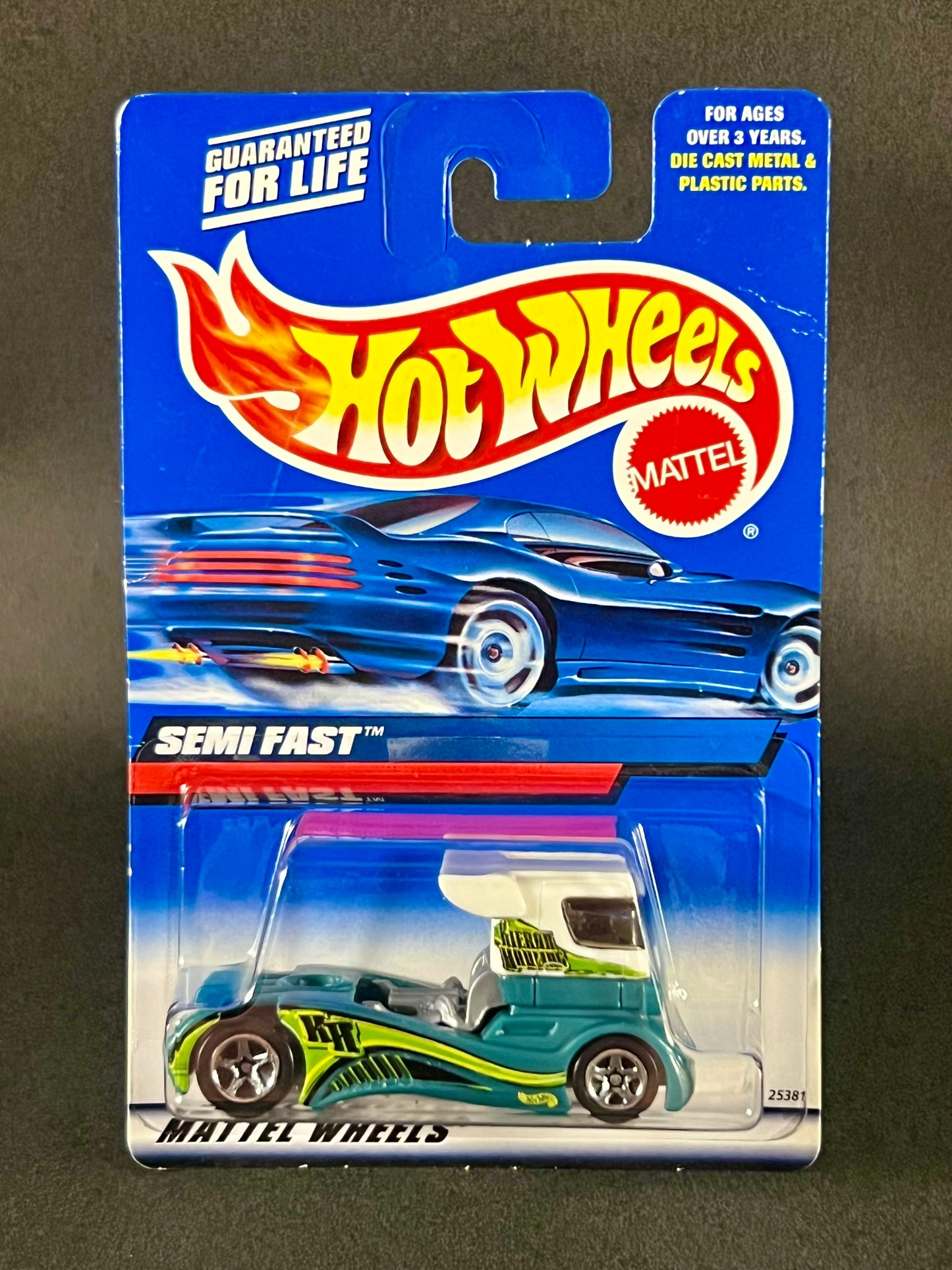 Hot Wheels 2000 #189 Semi Fast, Green and White