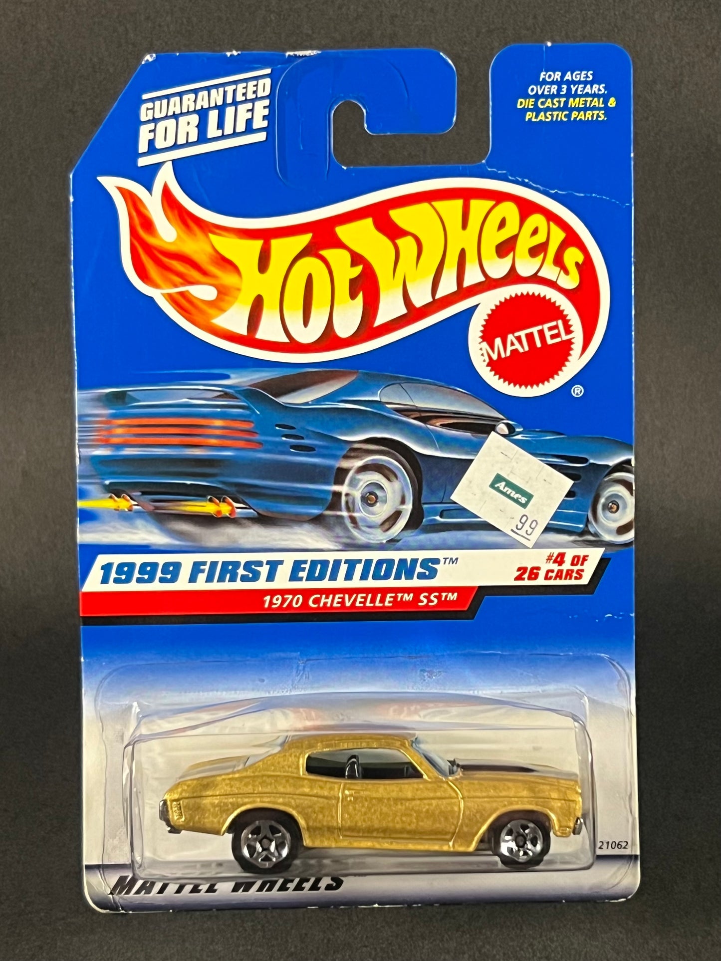 Hot Wheels 1999 First Editions #4 1970 Chevelle SS, Gold