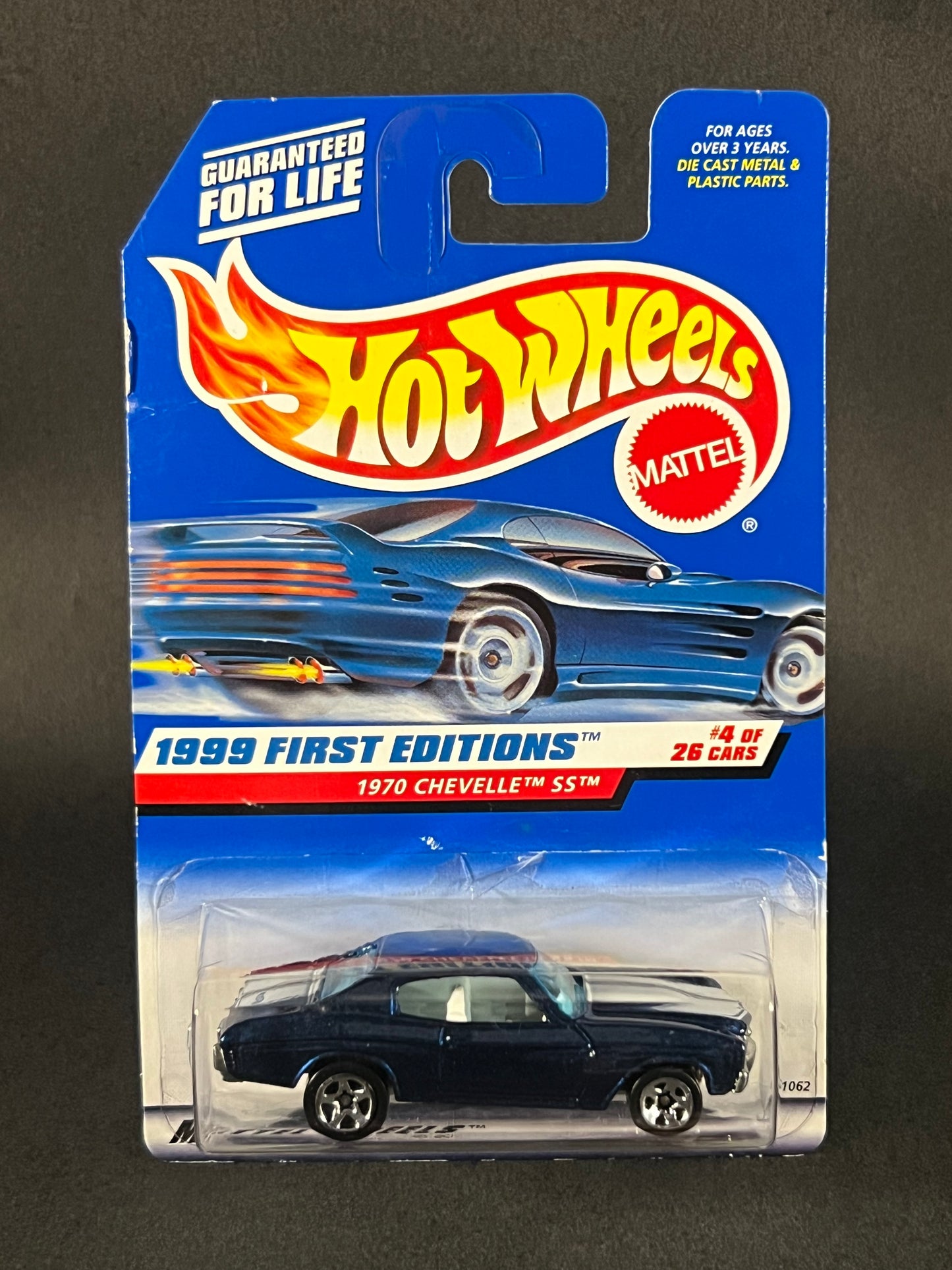 Hot Wheels 1998 First Editions #4 1970 Chevelle SS, Blue