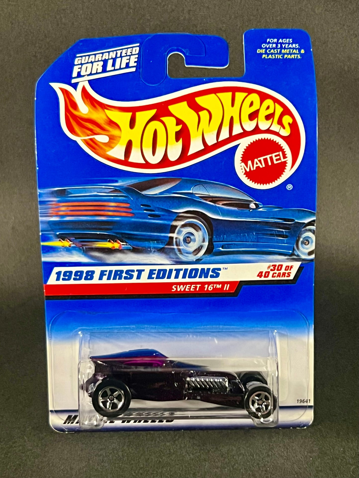 Hot Wheels 1998 First Editions #30 Sweet 16 II, Purple