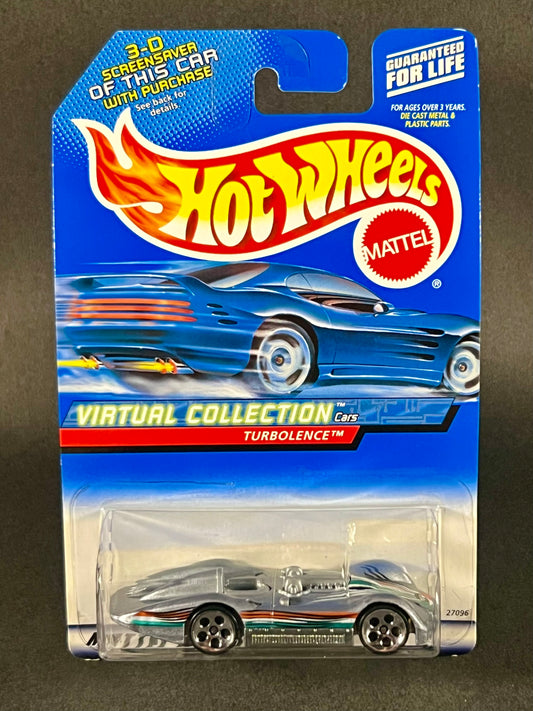 Hot Wheels 2000 Virtual Collection Cars #129 Turbolence, Silver