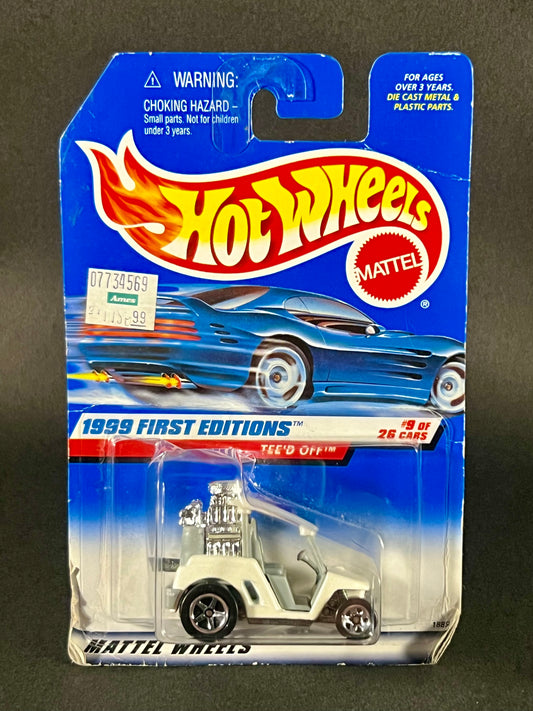 Hot Wheels 1999 First Editions #9 Tee'd Off, White and Gray