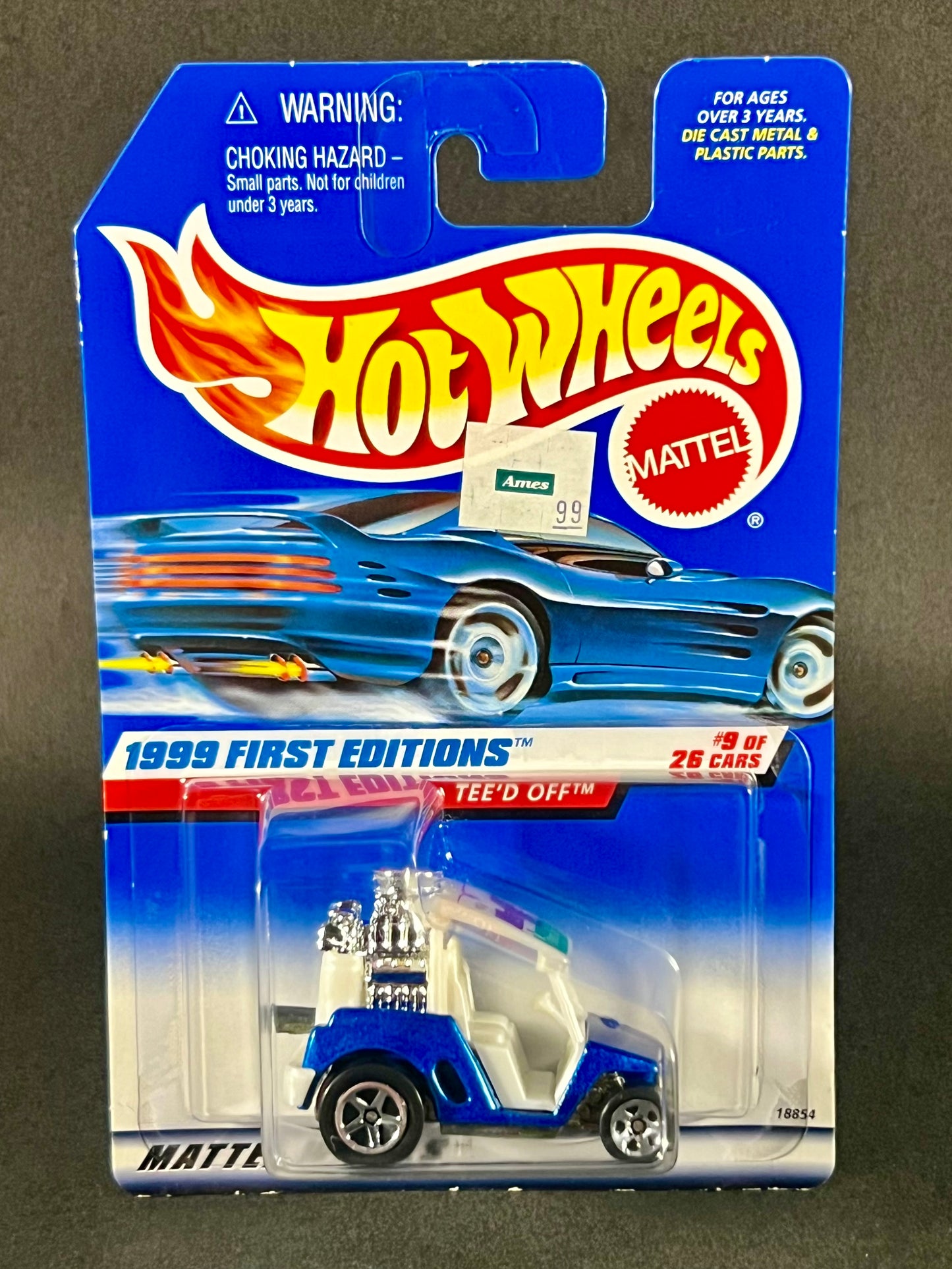 1998 Hot Wheels 1999 First Editions #9 Tee'd Off, Blue