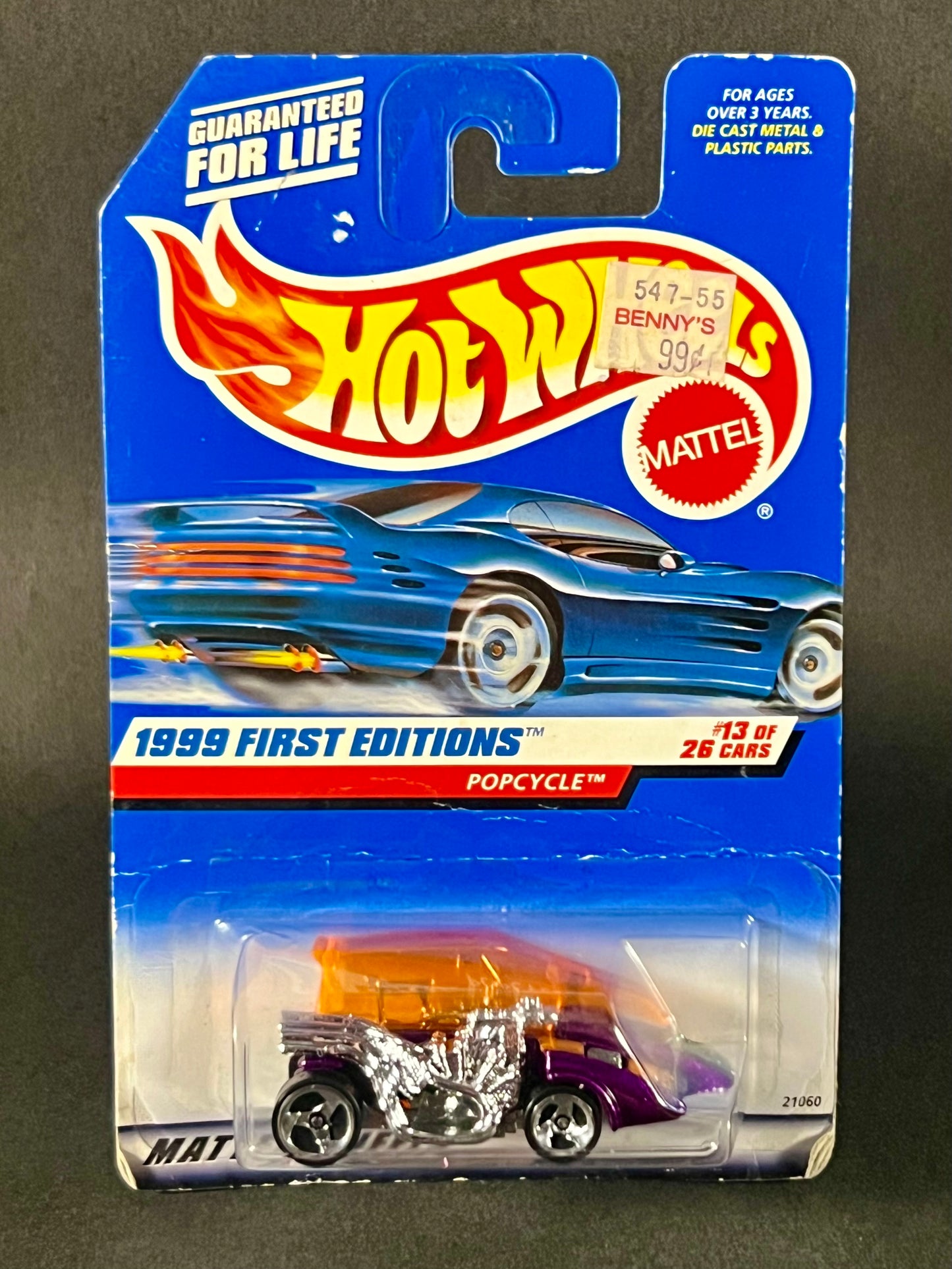 Hot Wheels 1999 First Editions #13 Popcycle, Purple