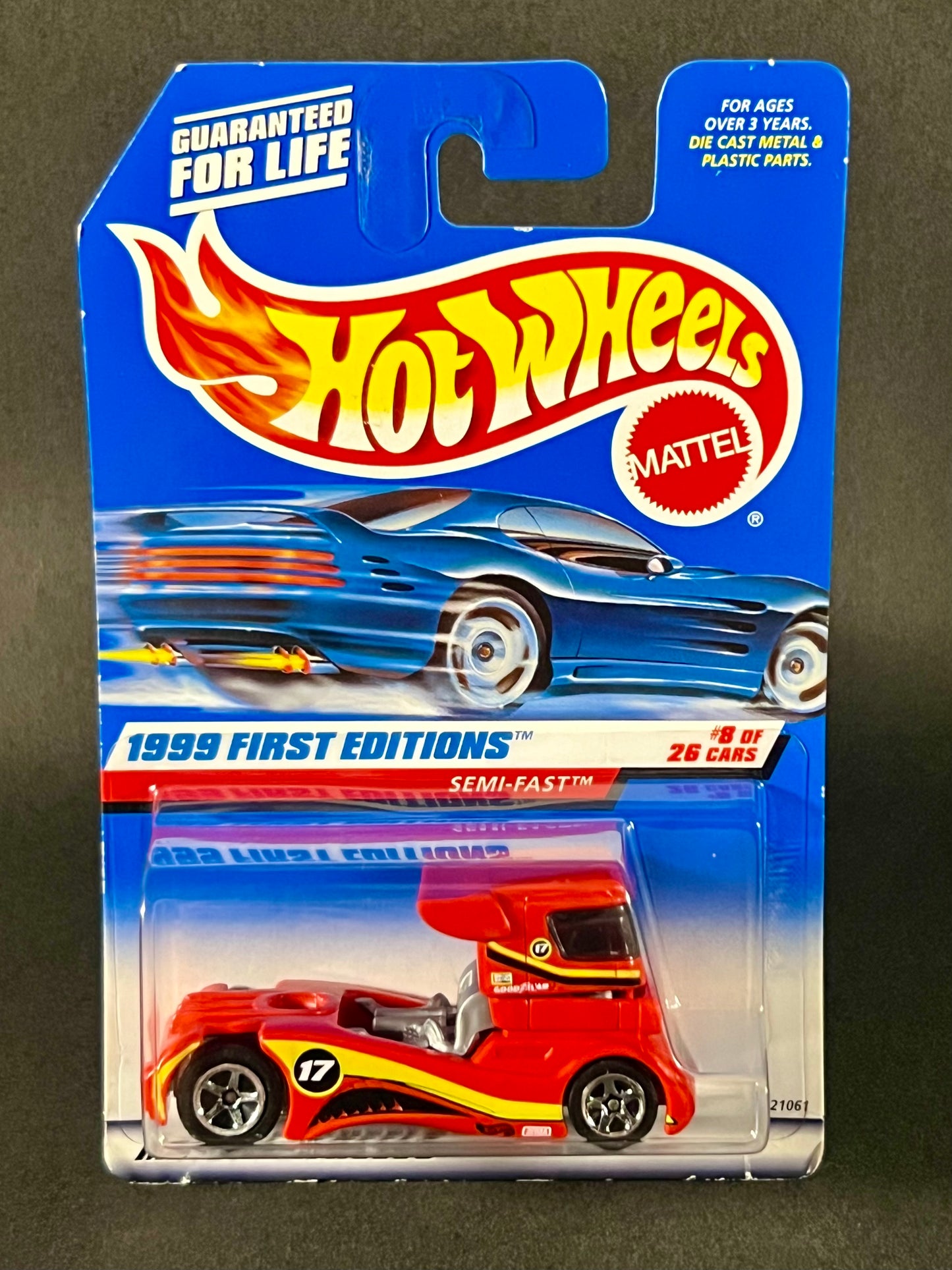 Hot Wheels 1999 First Editions #8 Semi-Fast, Red