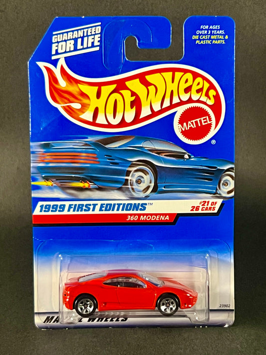 Hot Wheels 1999 First Editions #21 360 Modena, Red