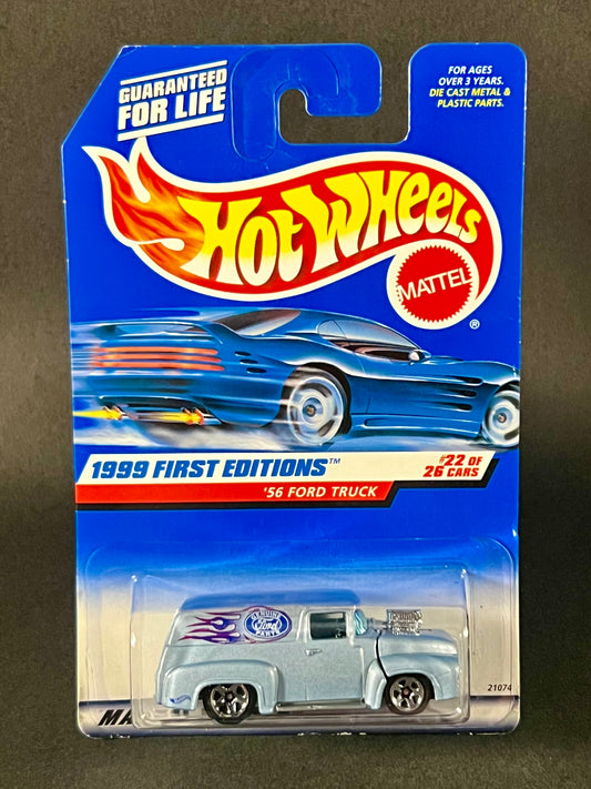 Hot Wheels 1999 First Editions #22 '56 Ford Truck, Blue