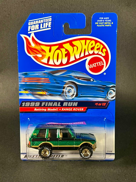 Hot Wheels 1999 Final Run Retiring Model #1 Range Rover, Green