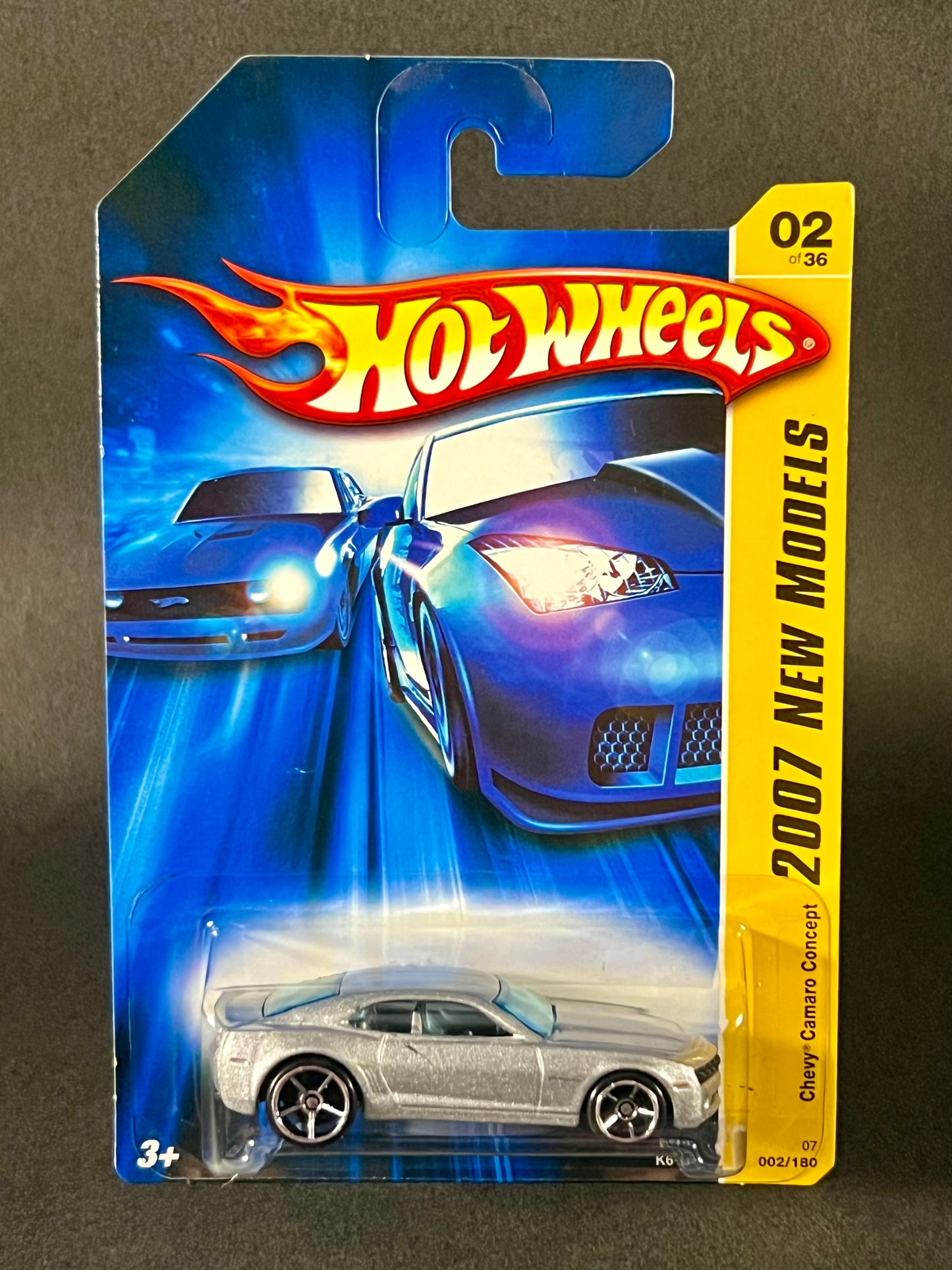 Hot Wheels #002 2007 New Models Chevy Camaro Concept, Silver